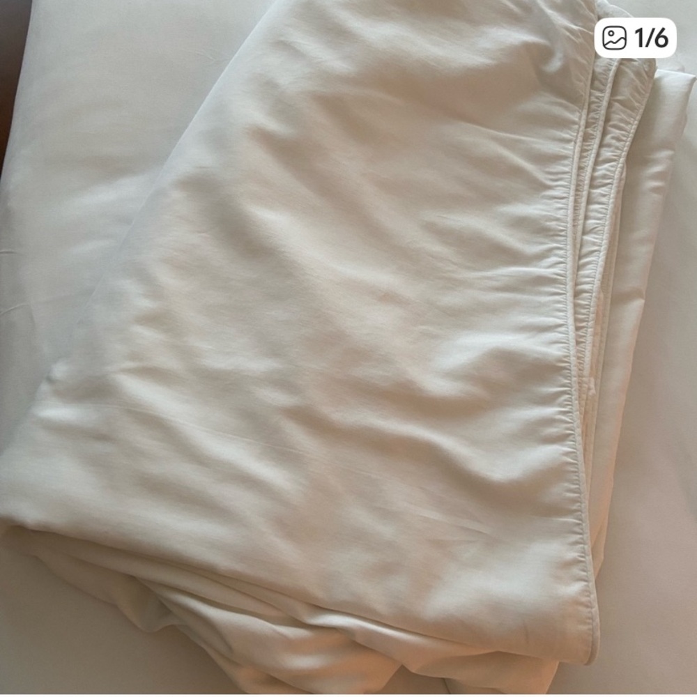 LANDS’ END WHITE DUVET COVER